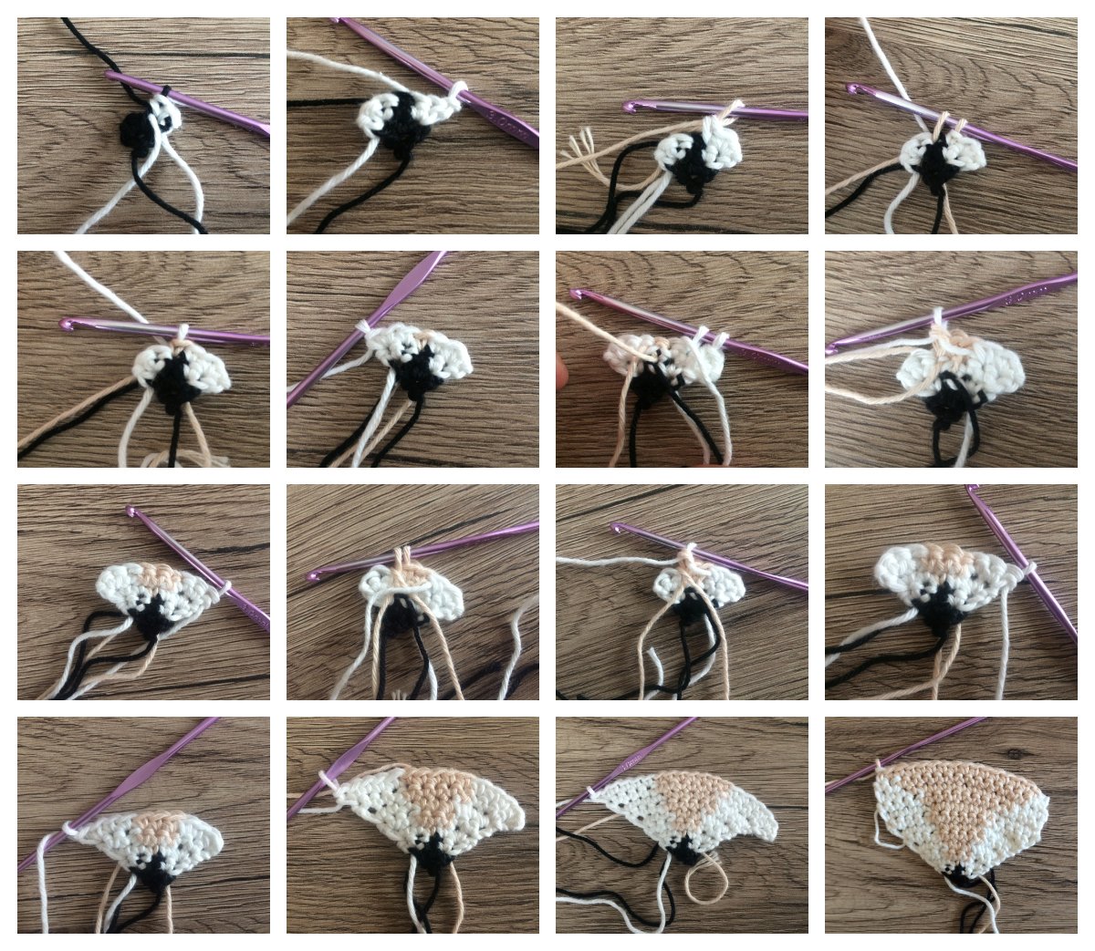 Blog-Inhaltsbild für 'Hirschapplikation, kostenlose Häkelanleitung'